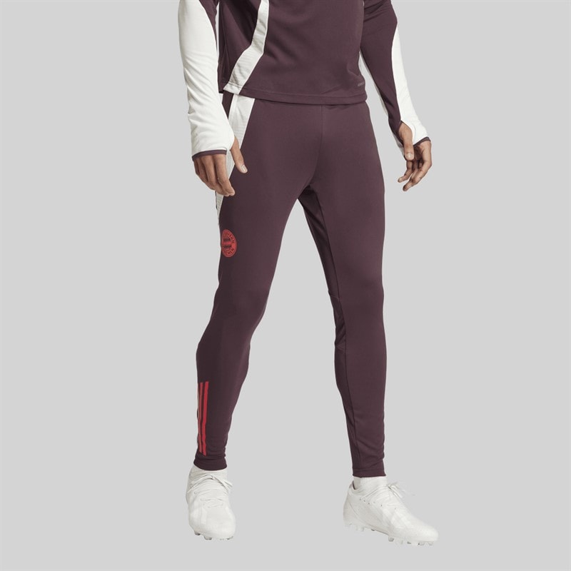adidas Mens FCB FC Bayern Muenchen Training Pant Shadow Maroon/Red - Image 2