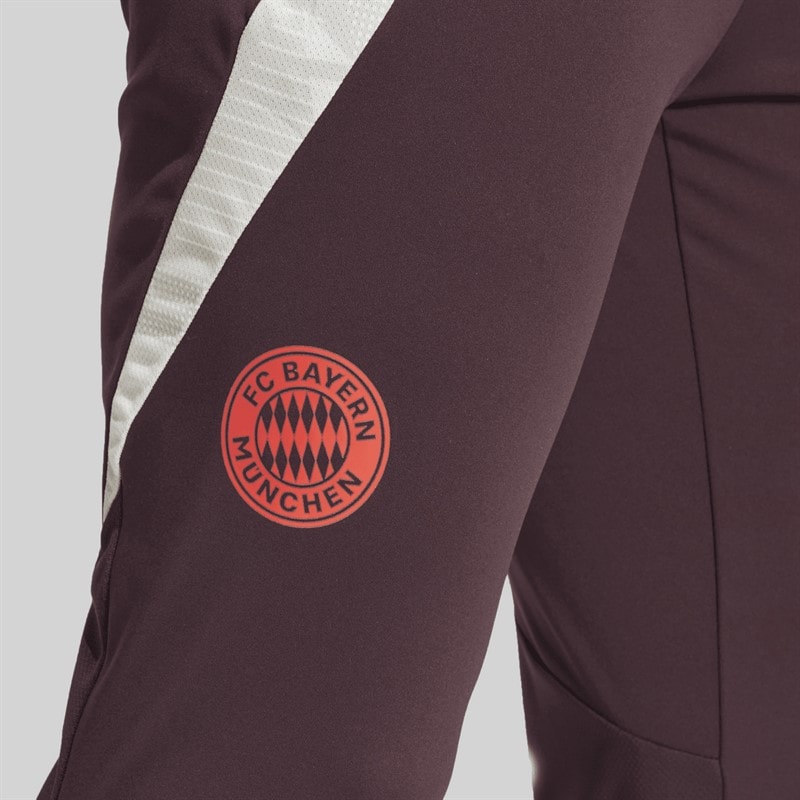 adidas Mens FCB FC Bayern Muenchen Training Pant Shadow Maroon/Red - Image 4