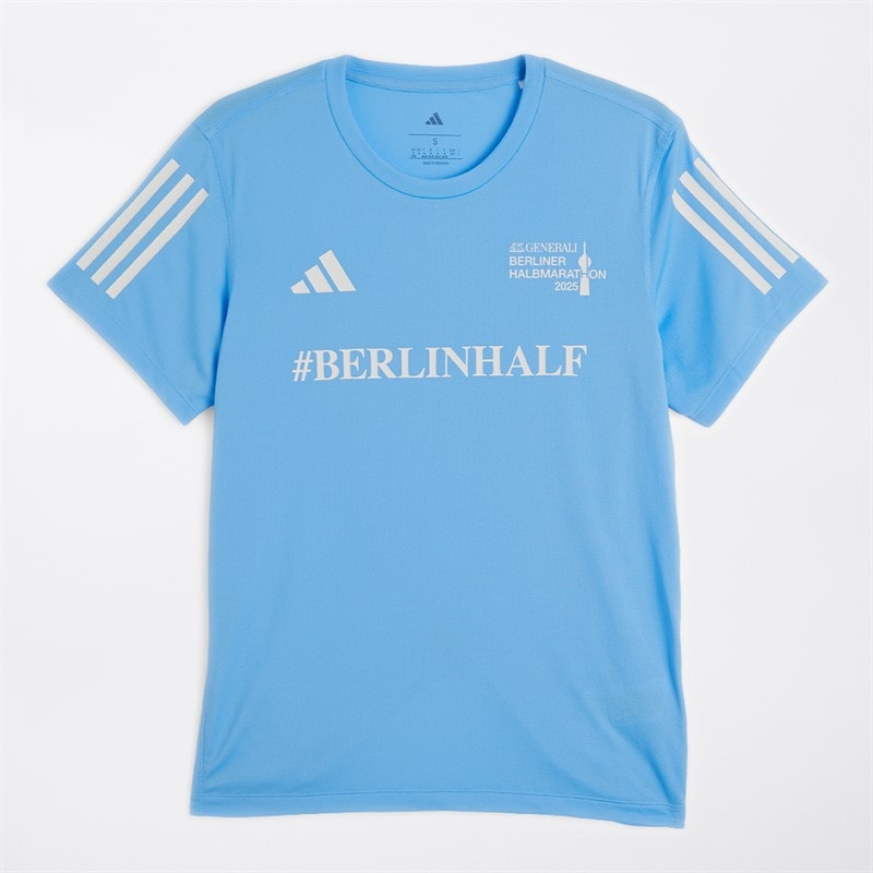 adidas Womens Berlin Half Running Top Blue Burst