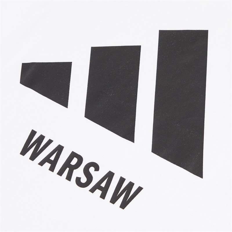 adidas Mens Warsaw Graphic T-Shirt White - Image 2
