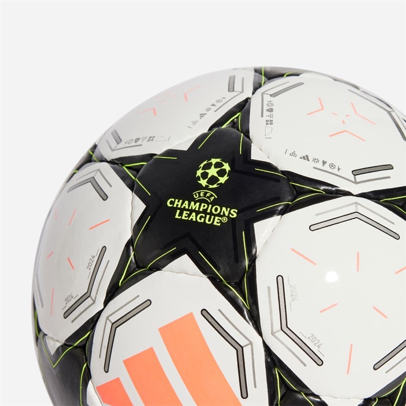 adidas UEFA Champions League 24/25 Pro Sala Match Futsal (FIFA Quality Pro Certified) White/Black/Platinum Metallic/Team Solar Yellow - Image 4