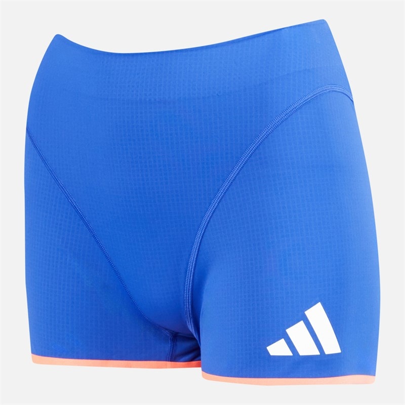 adidas Womens FFR Team France Running Booty Shorts Semi Lucid Blue - Image 4