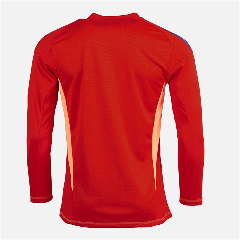 adidas Mens OL Olympique Lyon 24/25 Long Sleeve Goalkeeper Jersey Red - Image 2