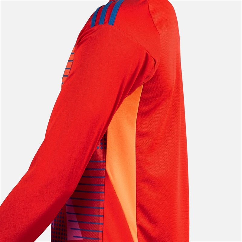 adidas Mens OL Olympique Lyon 24/25 Long Sleeve Goalkeeper Jersey Red - Image 4