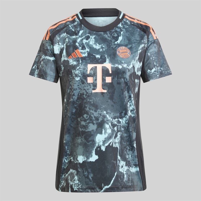 adidas Womens FCB FC Bayern Muenchen 24/25 Away Jersey Black