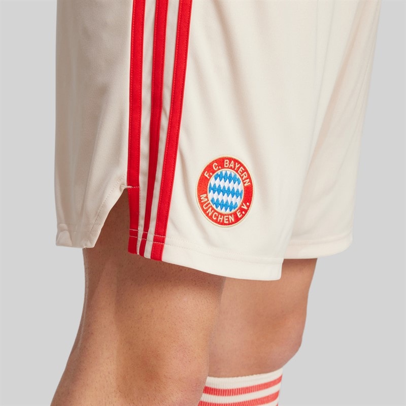 adidas Mens FCB FC Bayern Muenchen 24/25 Third Shorts Linen - Image 5