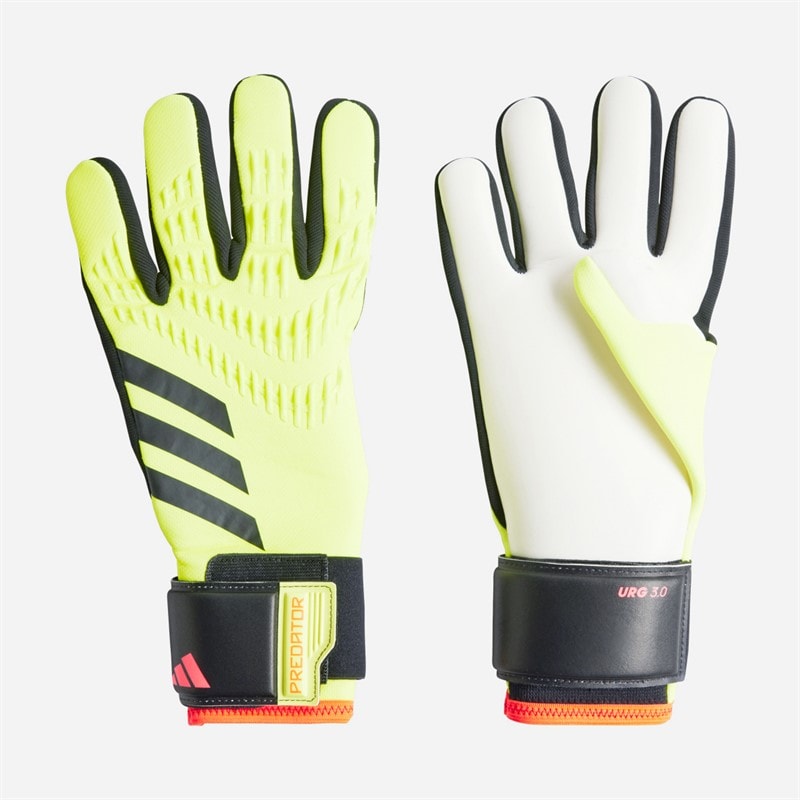 adidas Mens Predator League Goalkeeper Gloves Solar Yellow/Black/Solar Red