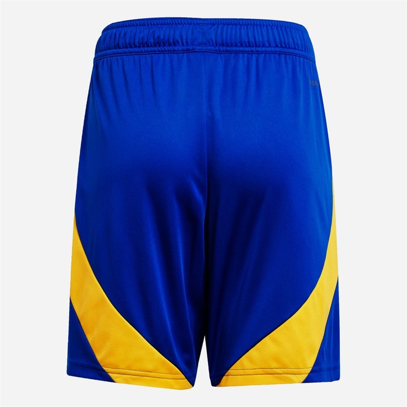 adidas Junior Boys ANFC Al-Nassr 24/25 Home Shorts Team Royal Blue/Impact Yellow - Image 2
