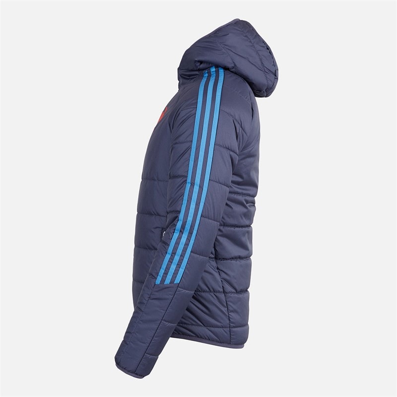 adidas Mens FFR France Rugby Winter Jacket Shadow Navy - Image 2