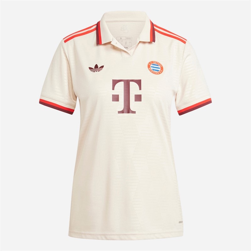 adidas Womens FCB FC Bayern Muenchen 24/25 Third Jersey Linen