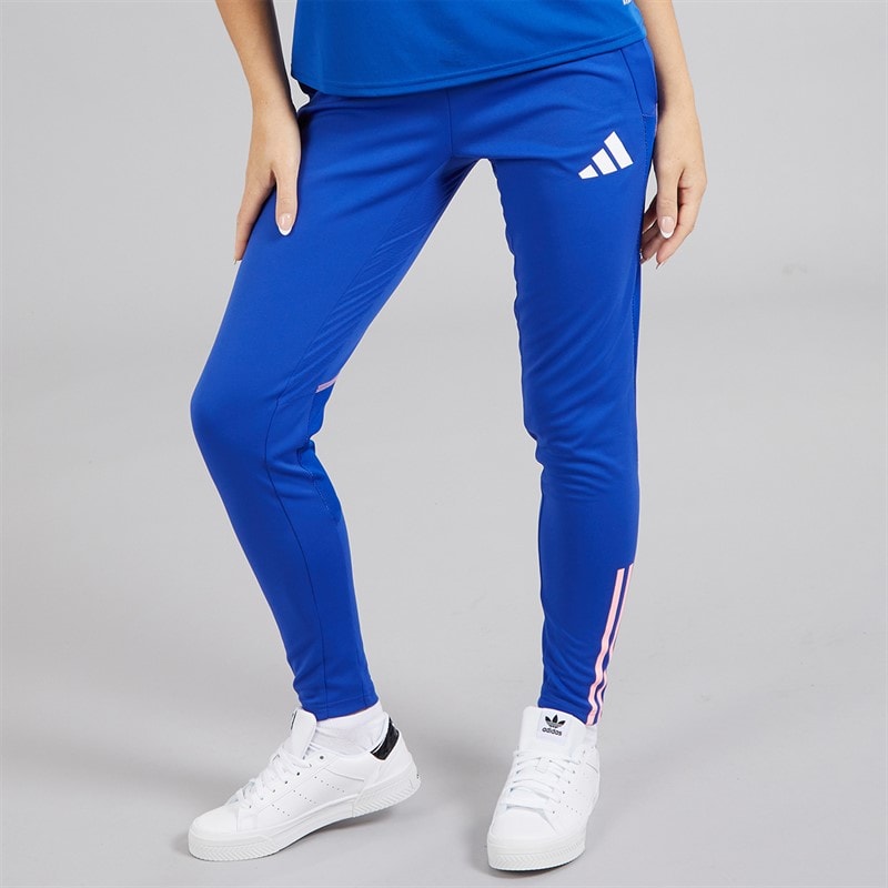 adidas Womens FFC Team France Tracksuit Bottoms Semi Lucid Blue