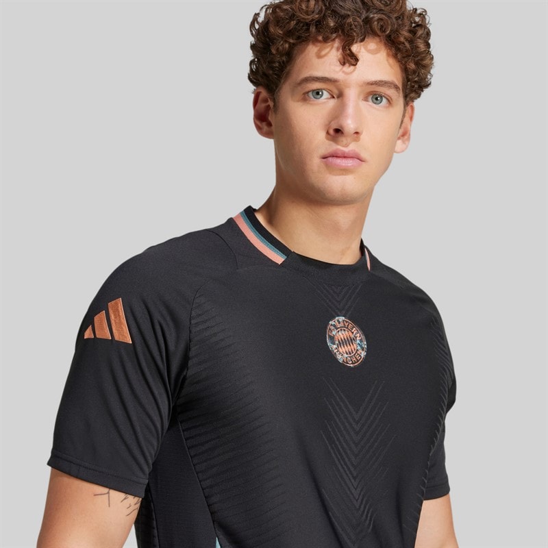 adidas Mens FCB FC Bayern Muenchen Pro Training Jersey Black - Image 4