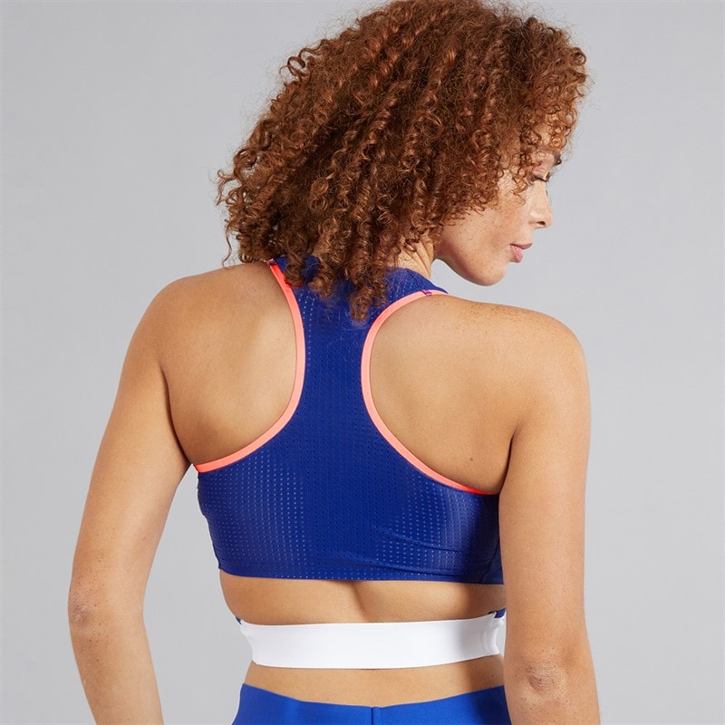 adidas Womens FFR Team France Running Top Semi Lucid Blue - Image 2