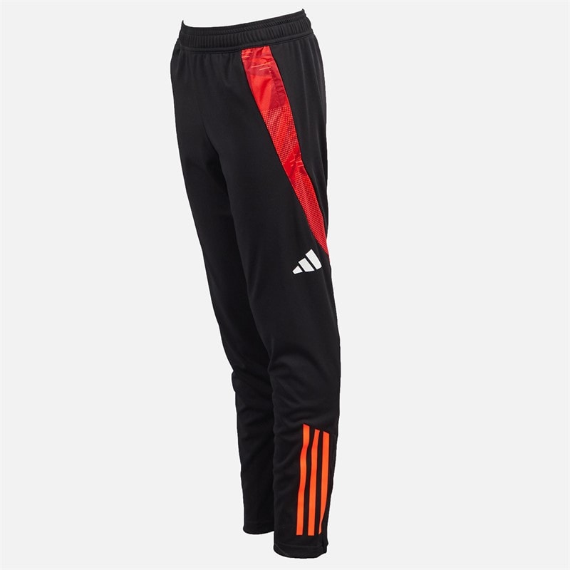 adidas Junior Boys OL Olympique Lyon Training Pants Black/App Solar Red - Image 2