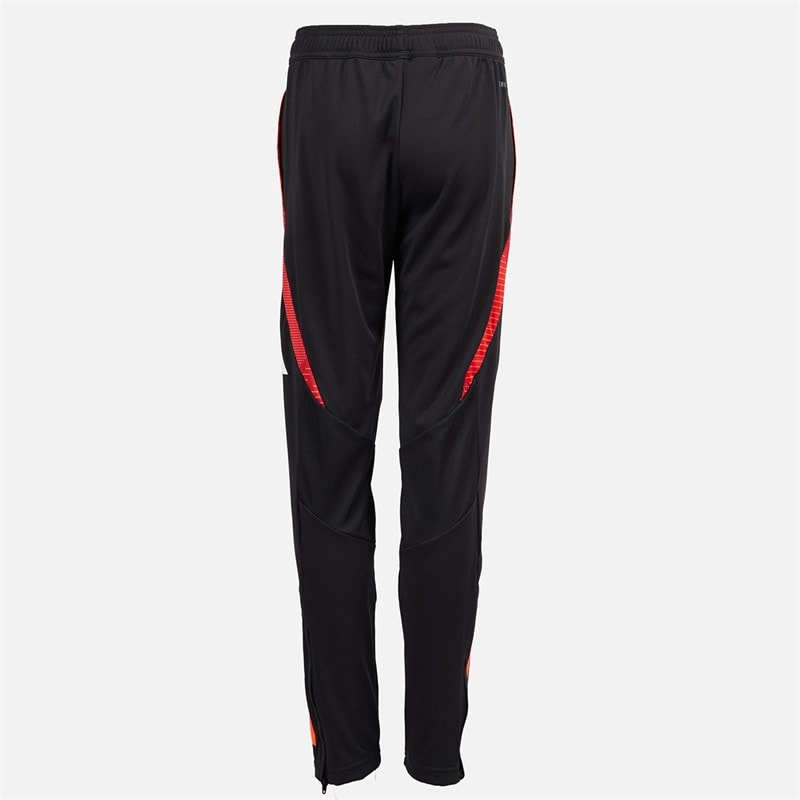 adidas Junior Boys OL Olympique Lyon Training Pants Black/App Solar Red - Image 4