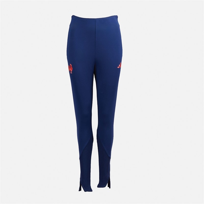 adidas Womens FFR France Rugby Z.N.E Travel Leggings Dark Blue