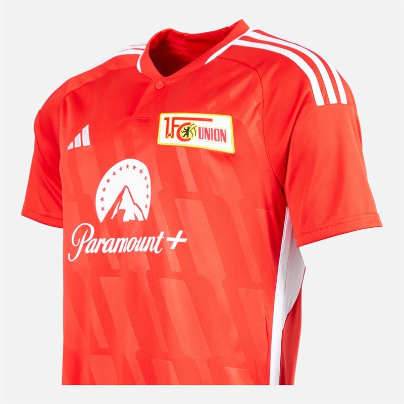 adidas Mens UNB Union Berlin 24/25 Home Jersey Vivid Red/White - Image 4