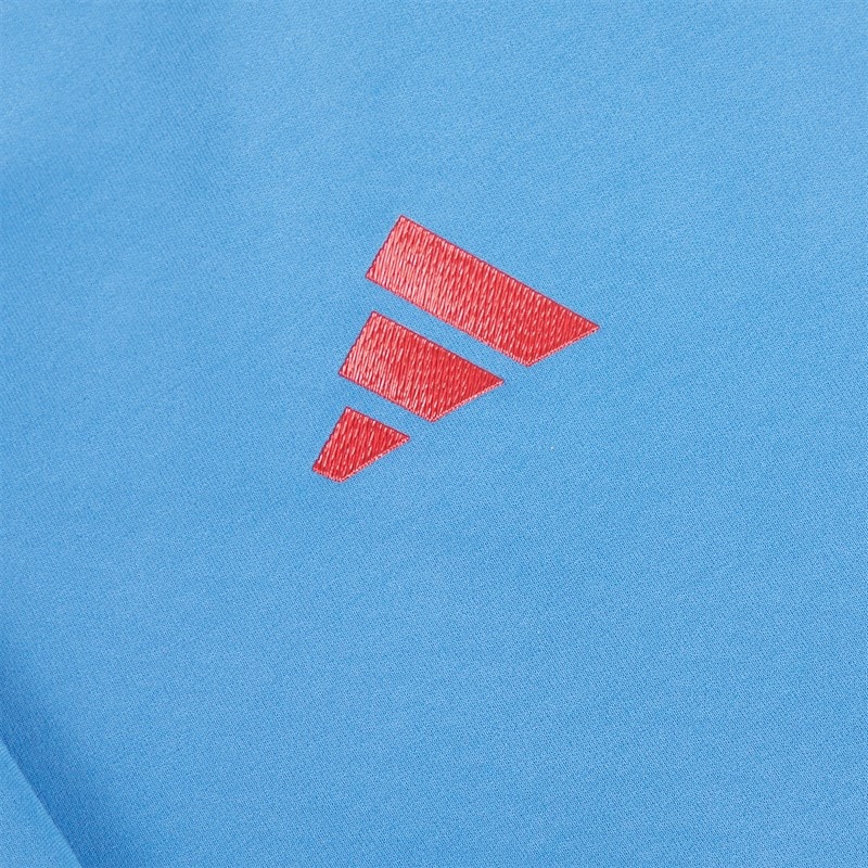 adidas Mens FFR France Rugby Z.N.E. Travel Hoodie Focus Blue - Image 4