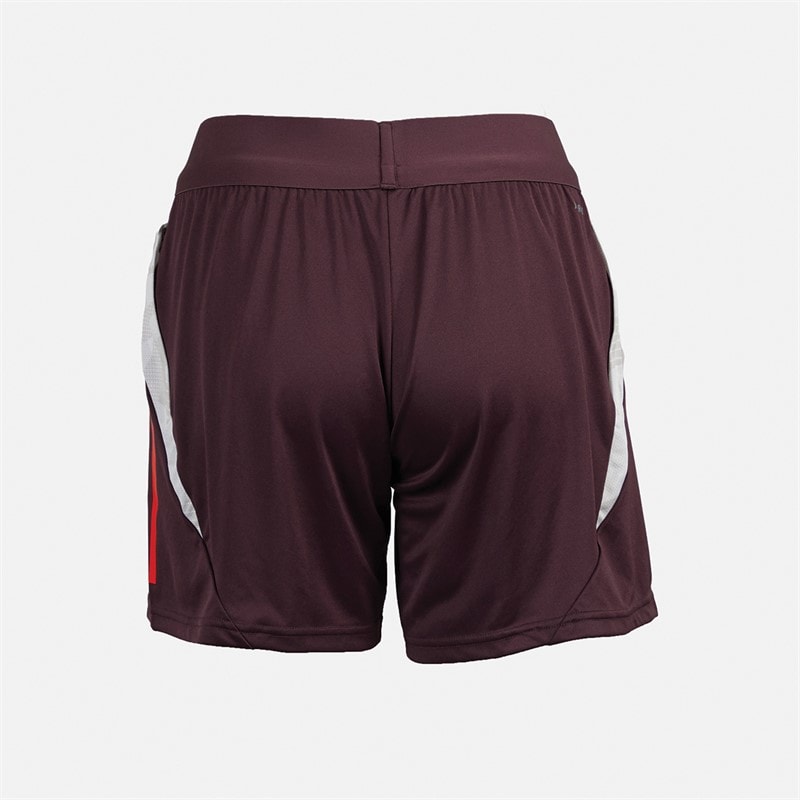 adidas Womens FCB FC Bayern Muenchen Training Shorts Shadow Maroon/Red - Image 2