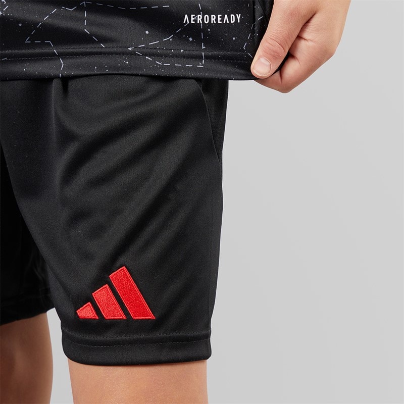 adidas Junior Boys SLB Benfica 24/25 Away Kit Black - Image 5