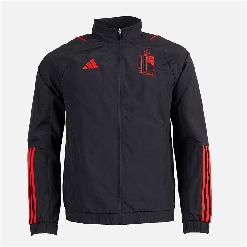 adidas Mens RBFA Belgium Track Jacket Black - Image 1