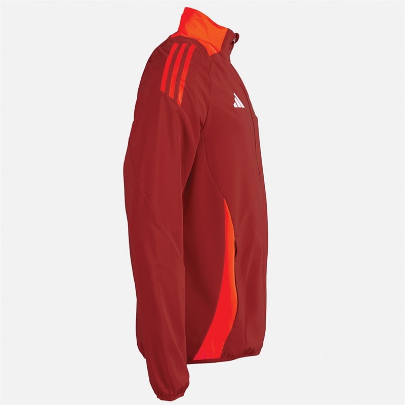 adidas Mens OL Olympique Lyon Presentation Jacket Team Power Red 2 - Image 2