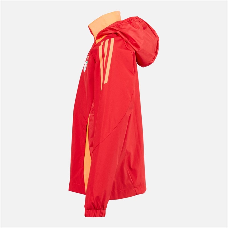 adidas Junior Boys SLB Benfica Allweather Jacket Team Power Red 2 - Image 3