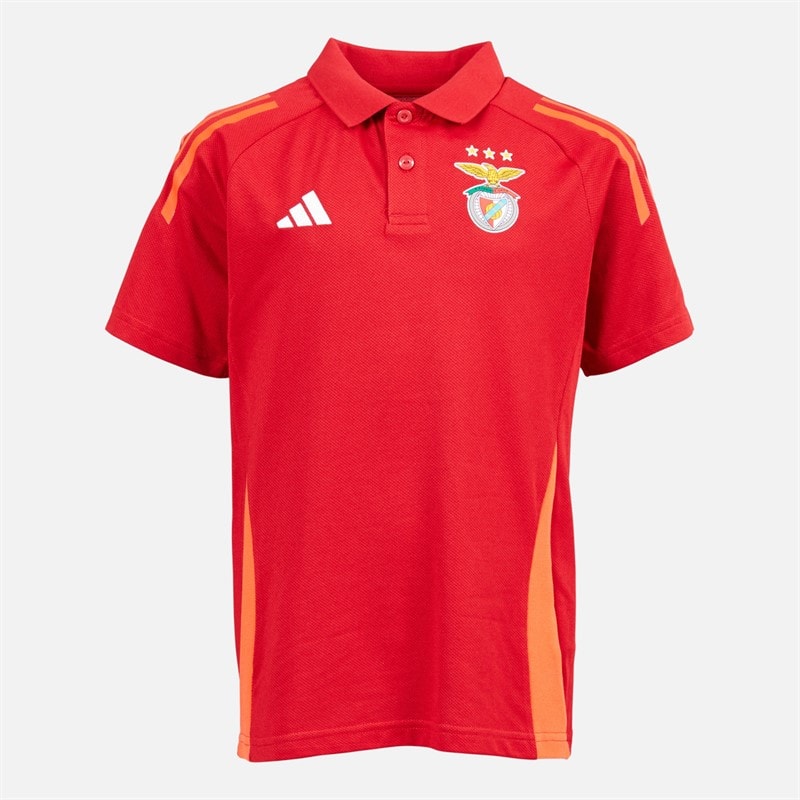 adidas Junior Boys SLB Benfica Polo Team Power Red 2 - Image 1