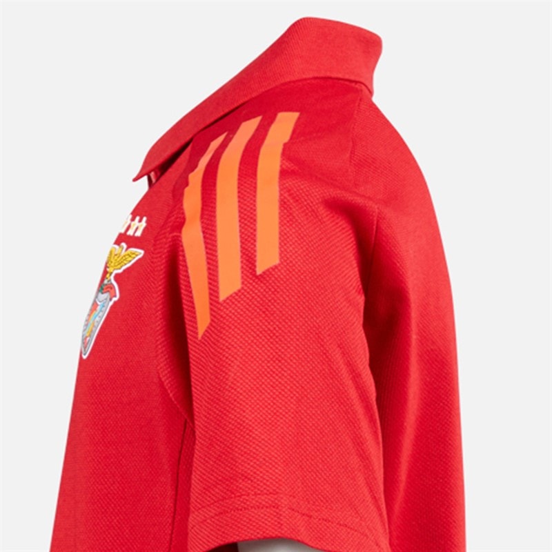 adidas Junior Boys SLB Benfica Polo Team Power Red 2 - Image 3