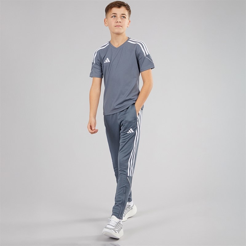 adidas Kids Junior Tiro 23 League T-Shirt Team Onix/White - Image 4