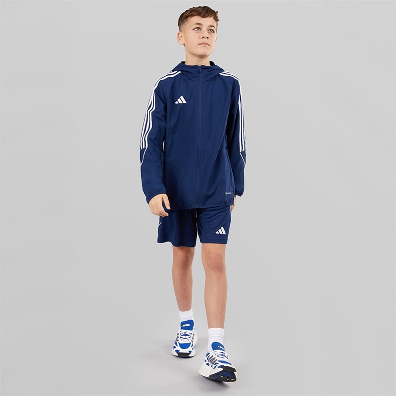 adidas Junior Tiro 23 League Windbreaker Jacket Team Navy Blue - Image 4