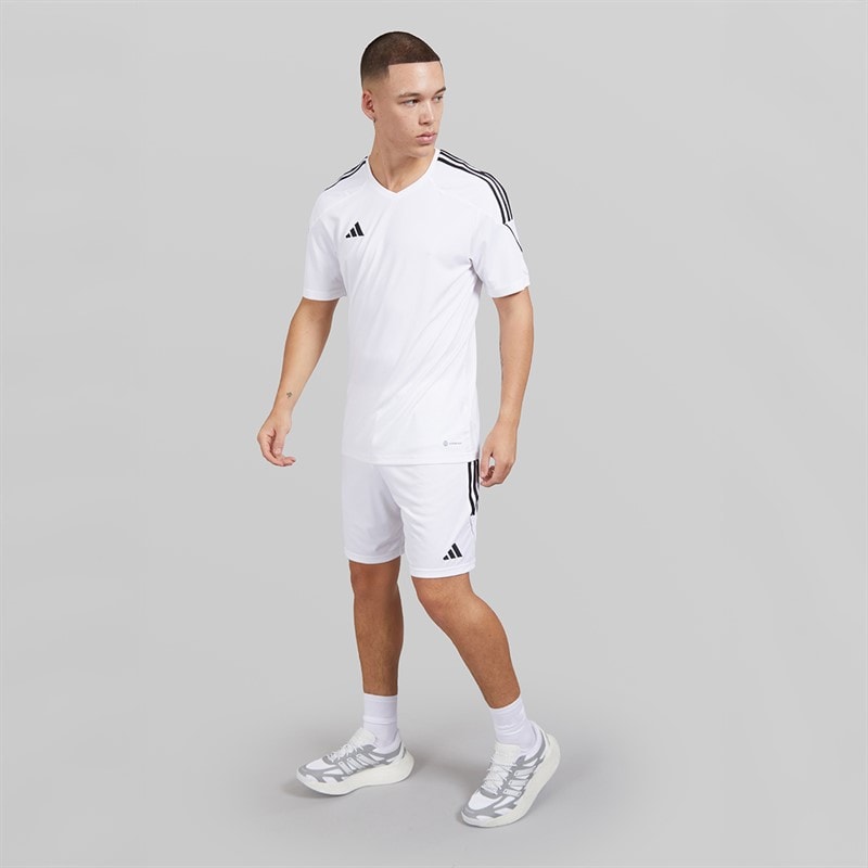 adidas Mens Tiro 23 League Shorts White/Black - Image 4