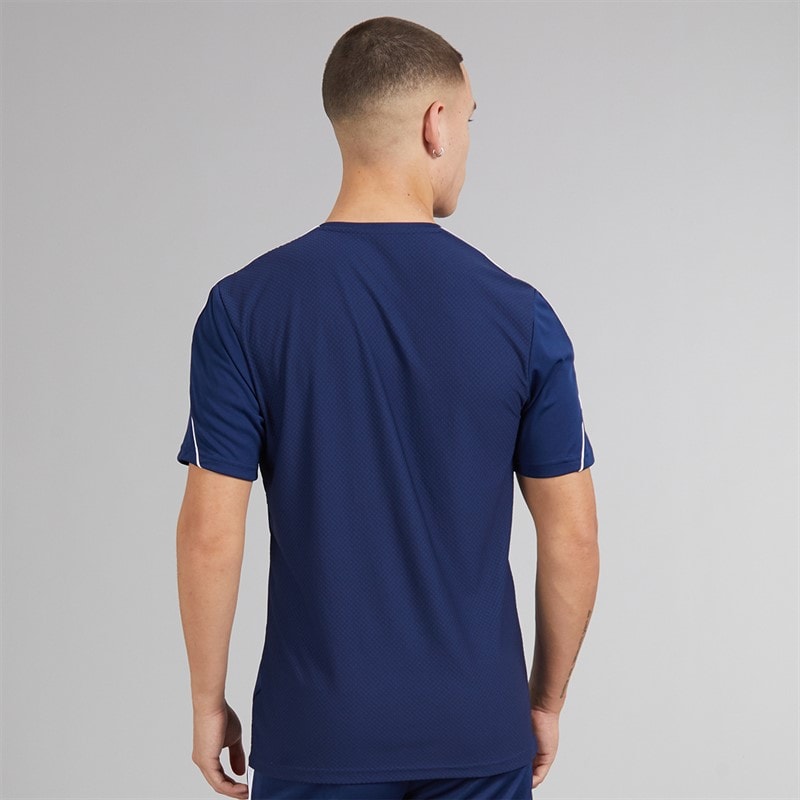adidas Mens Tiro 23 League T-Shirt Team Navy Blue/White - Image 2
