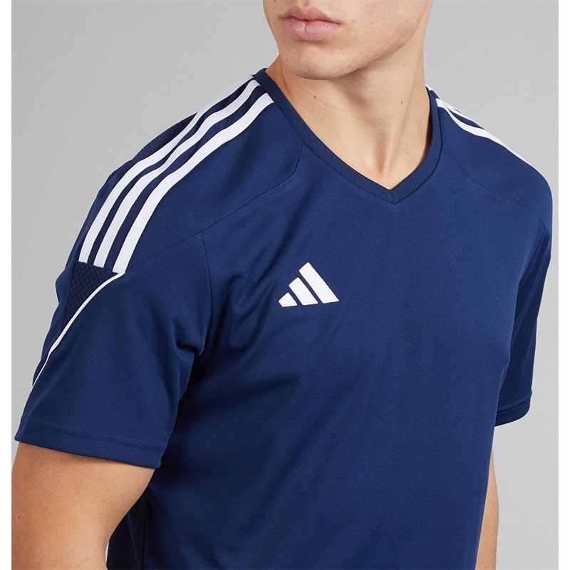 adidas Mens Tiro 23 League T-Shirt Team Navy Blue/White - Image 3