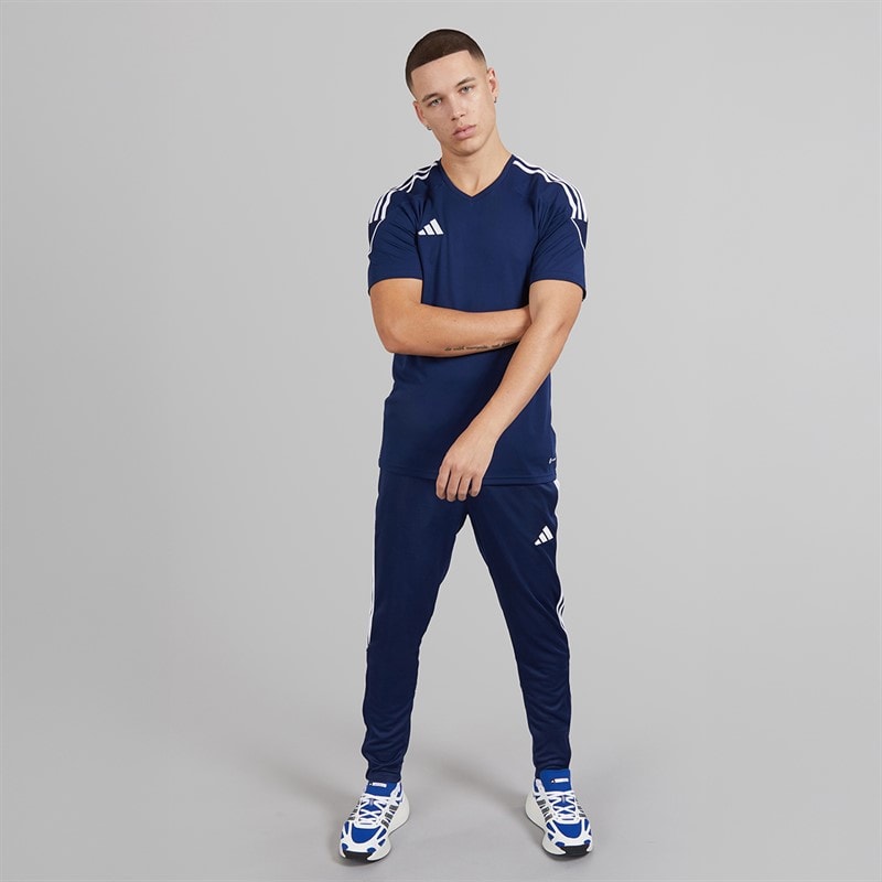 adidas Mens Tiro 23 League T-Shirt Team Navy Blue/White - Image 4
