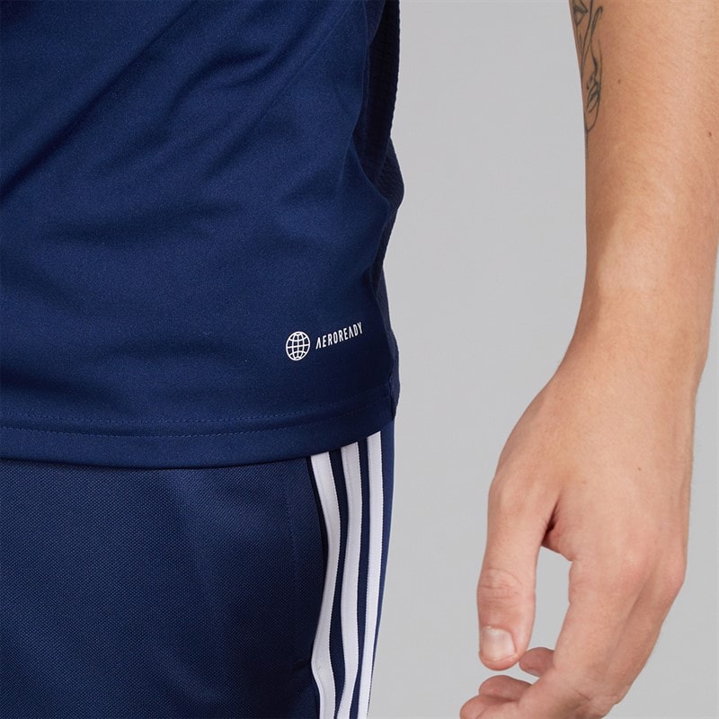 adidas Mens Tiro 23 League T-Shirt Team Navy Blue/White - Image 5