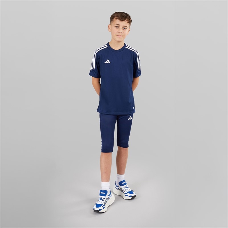 adidas Junior Tiro 23 League 3/4 Length Pants Team Navy Blue - Image 4
