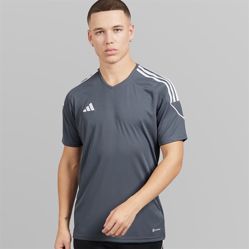 adidas Mens Tiro 23 League T-Shirt Team Onix/White