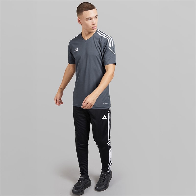 adidas Mens Tiro 23 League T-Shirt Team Onix/White - Image 4