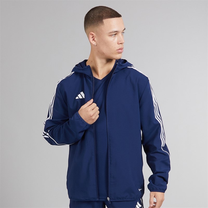 adidas Mens Tiro 23 League Windbreaker Jacket Team Navy Blue