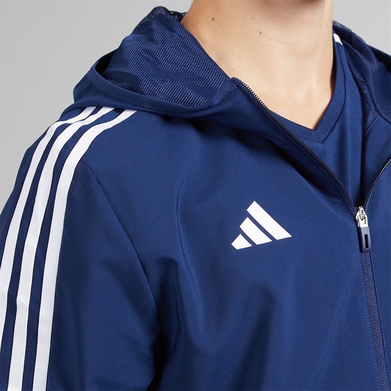 adidas Mens Tiro 23 League Windbreaker Jacket Team Navy Blue - Image 3