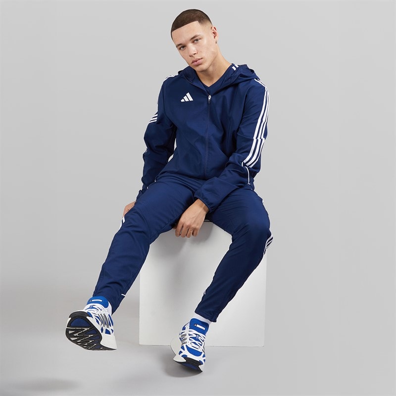adidas Mens Tiro 23 League Windbreaker Jacket Team Navy Blue - Image 4