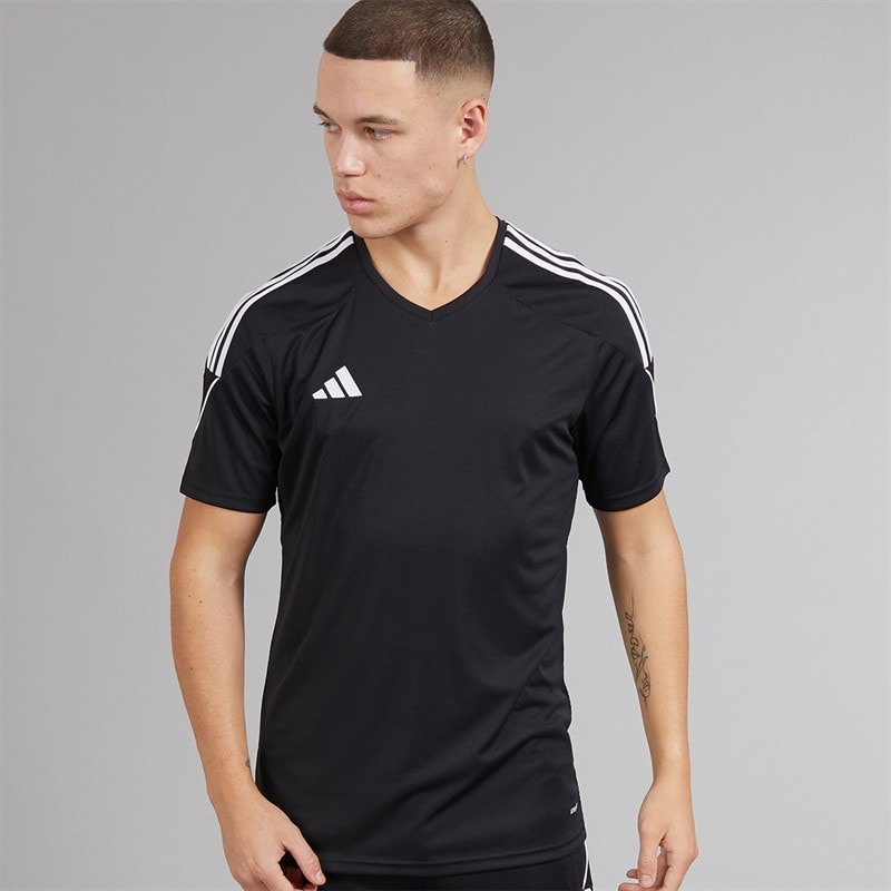 adidas Mens Tiro 23 League T-Shirt Black/White
