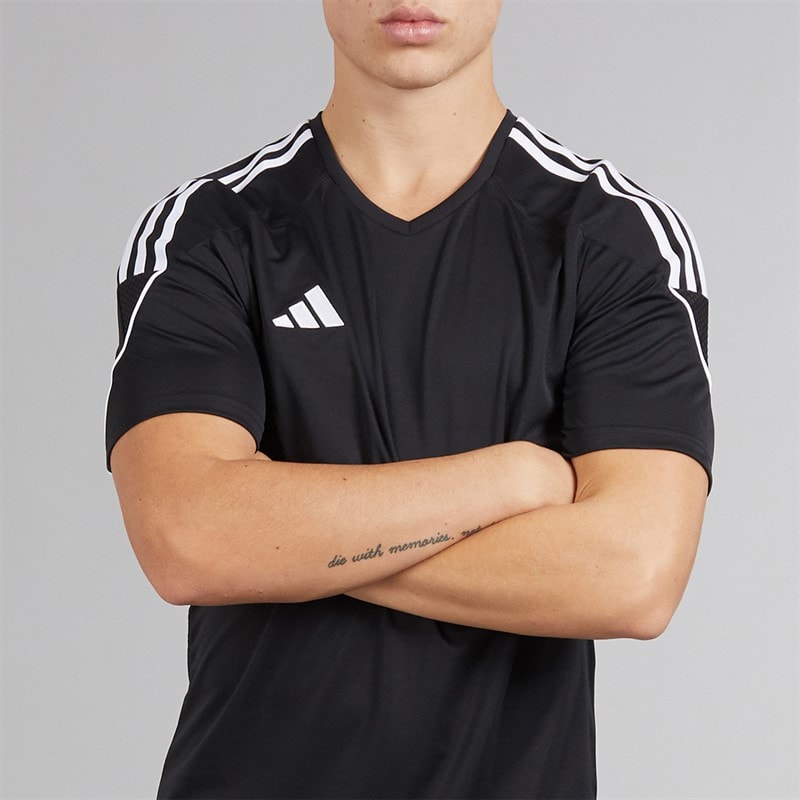 adidas Mens Tiro 23 League T-Shirt Black/White - Image 3
