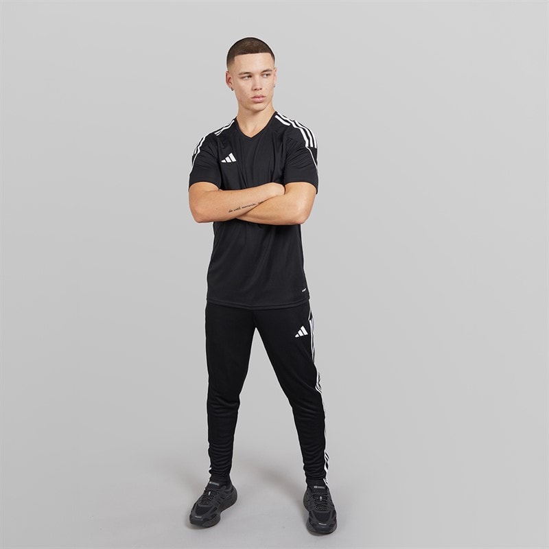 adidas Mens Tiro 23 League T-Shirt Black/White - Image 4
