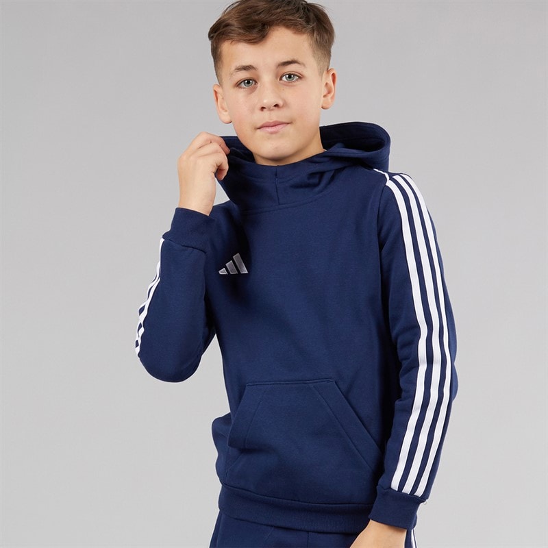 adidas Junior Tiro 23 League Hoodie Team Navy Blue - Image 5