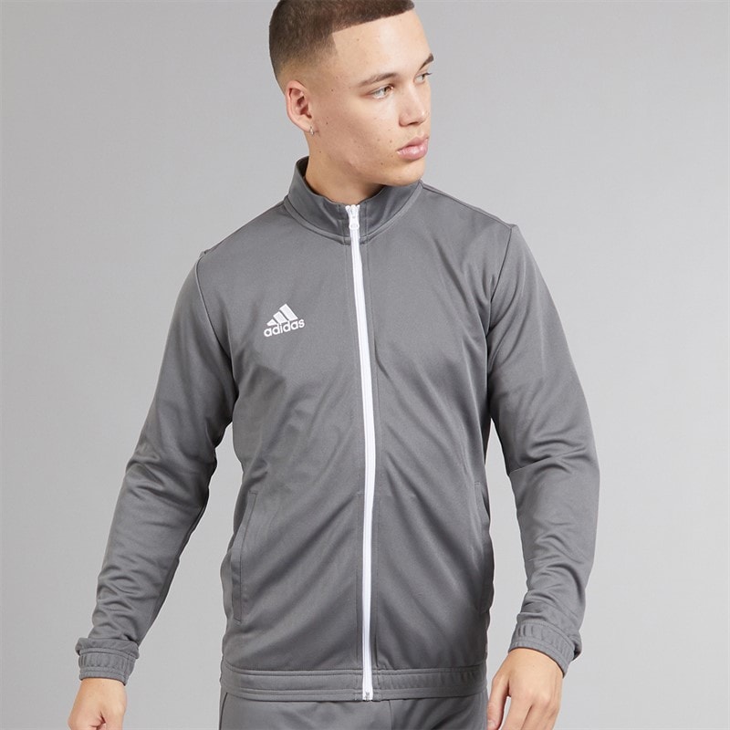 adidas Mens Entrada 22 Track Jacket Team Grey Four