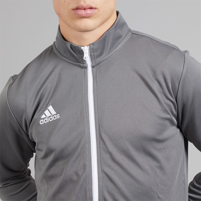 adidas Mens Entrada 22 Track Jacket Team Grey Four - Image 3