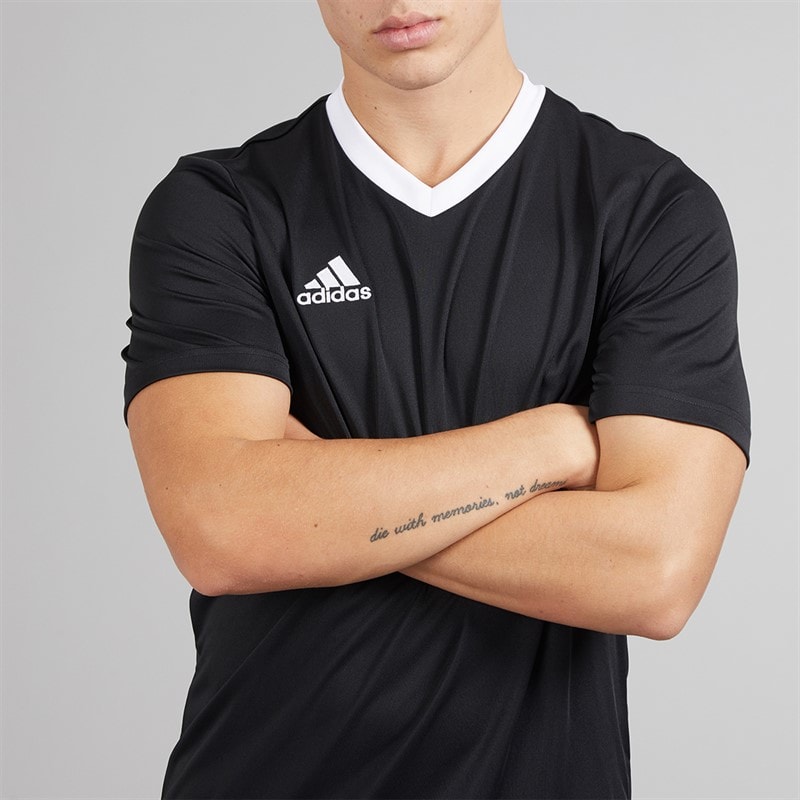 adidas Mens Entrada 22 T-Shirt Black - Image 3
