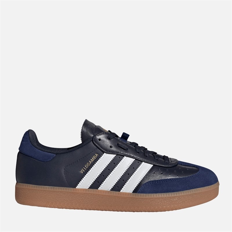 adidas Mens Velosamba Leather Cycling Shoes Legend Ink/Cloud White/Dark Blue